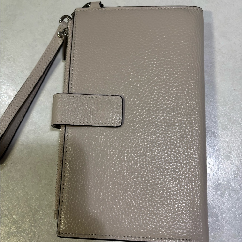 Danier Taupe Wristlet Clutch